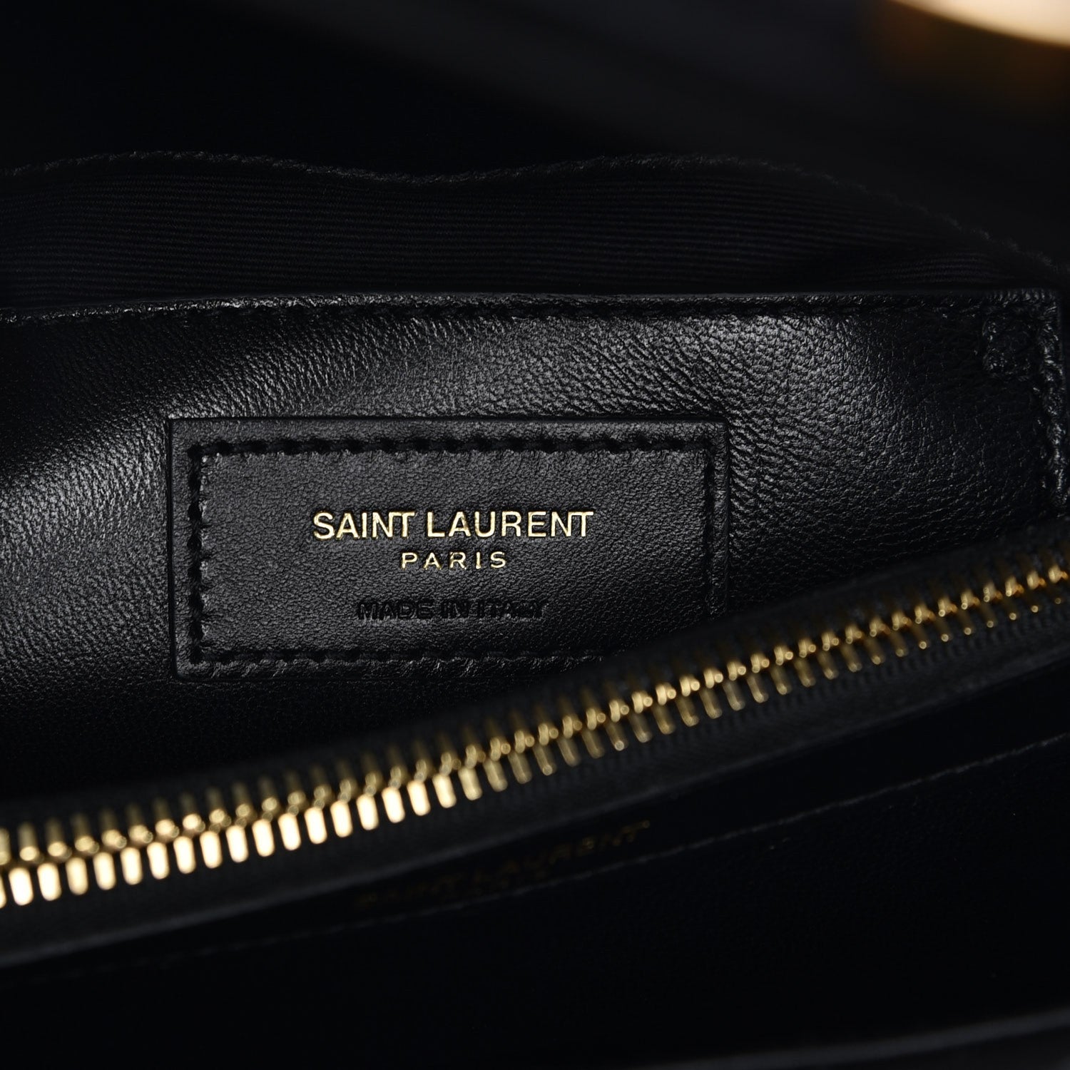 Saint Laurent Calfskin Suede Matelasse Chevron Monogram Medium College Bag Marine 6 of 6