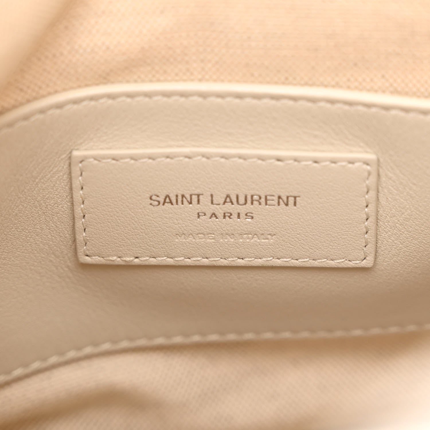 Saint Laurent Canvas Mini Chevron Bucket Bag Grigio 6 of 11