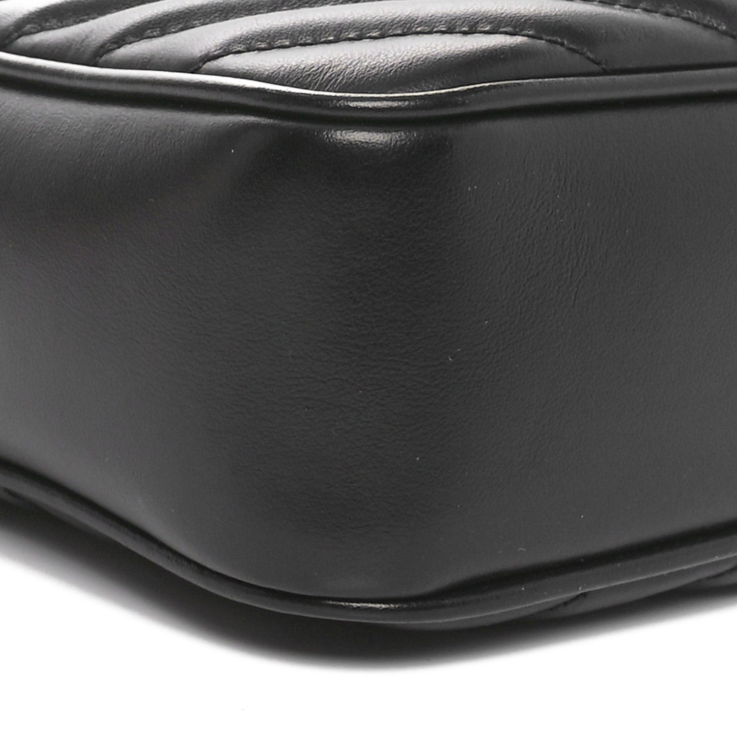 Saint Laurent Calfskin Matelasse Monogram Monochrome Lou Camera Bag Black 9 of 10