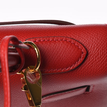 Hermes Epsom Kelly Sellier 32 Rouge Casaque 12 of 39