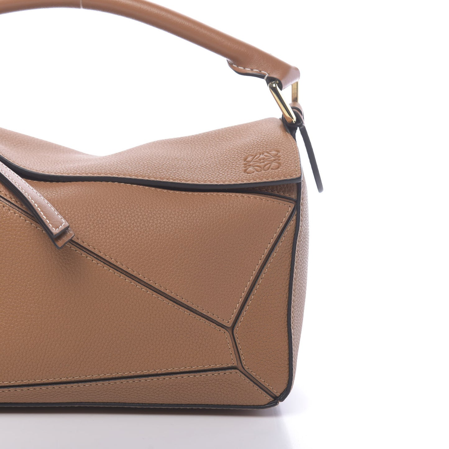 Calfskin Small Puzzle Bag Light Caramel