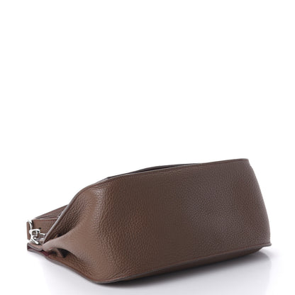 Hermes Taurillon Clemence Jypsiere 28 Marron D'Inde Rouge H 1 of 9
