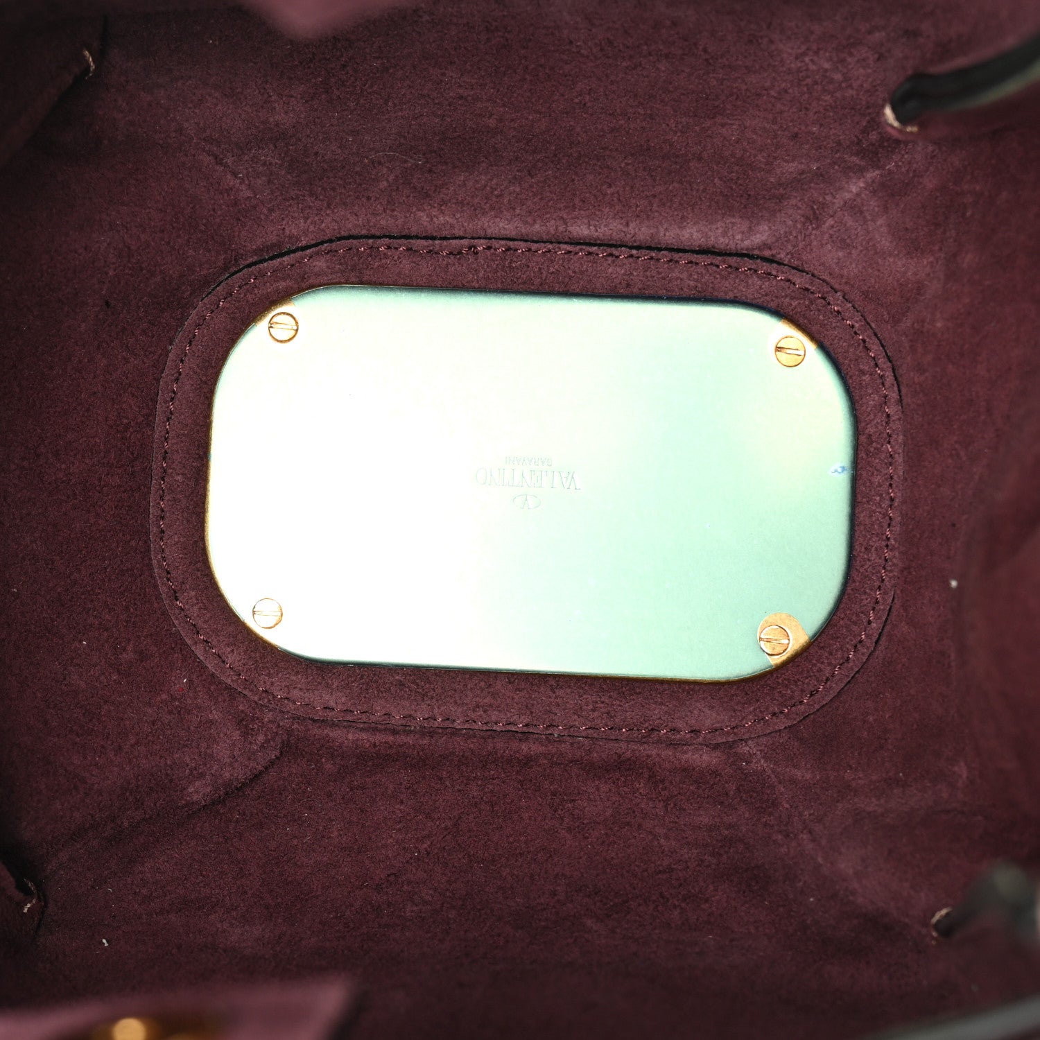 Valentino Garavani Vitello Ayers VLogo Bucket Bag Rose Cannelle 5 of 9