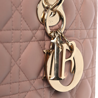 Christian Dior Lambskin Cannage Large Lady Dior Beige 12 of 17