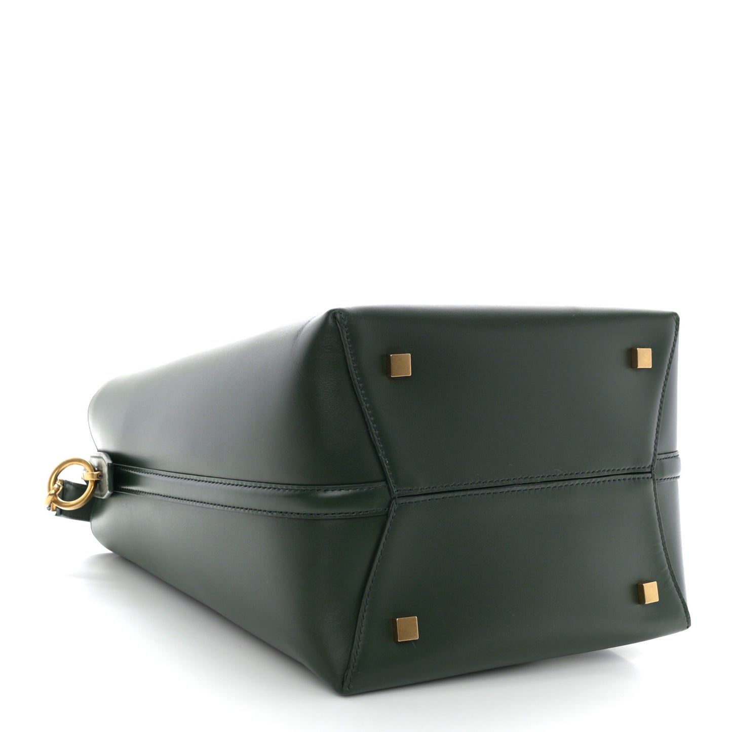 Shiny Calfskin Le 37 Bucket Bag Vert Fonce