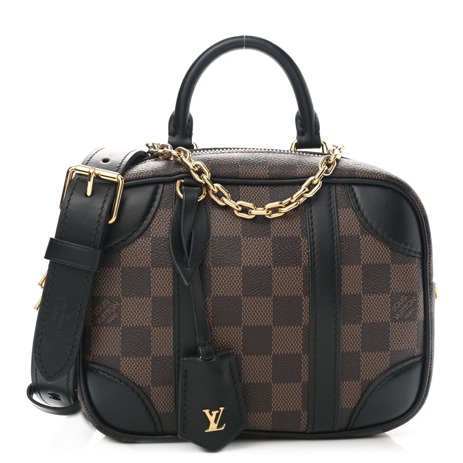 Louis Vuitton Damier Ebene Valisette Souple BB Black 1 of 10