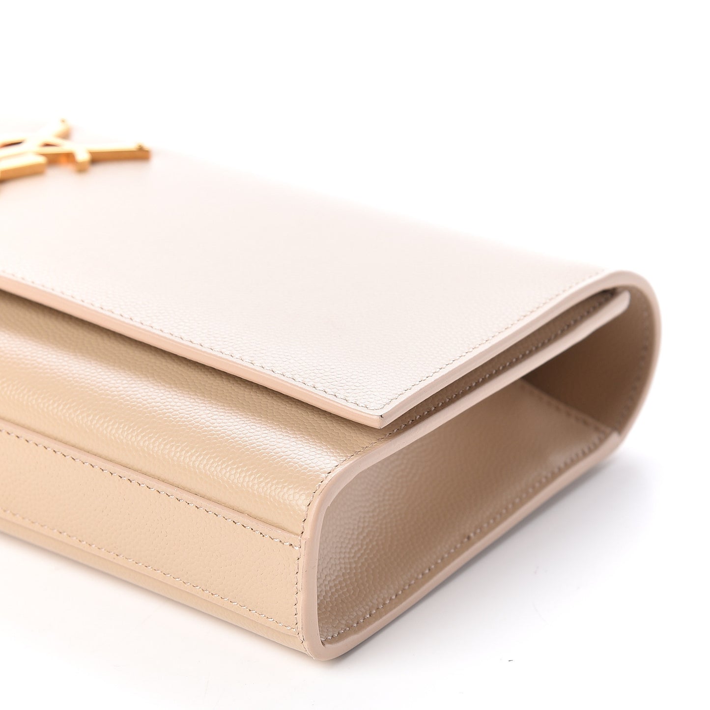Grain De Poudre Classic Monogram Cassandre Clutch Nude Powder