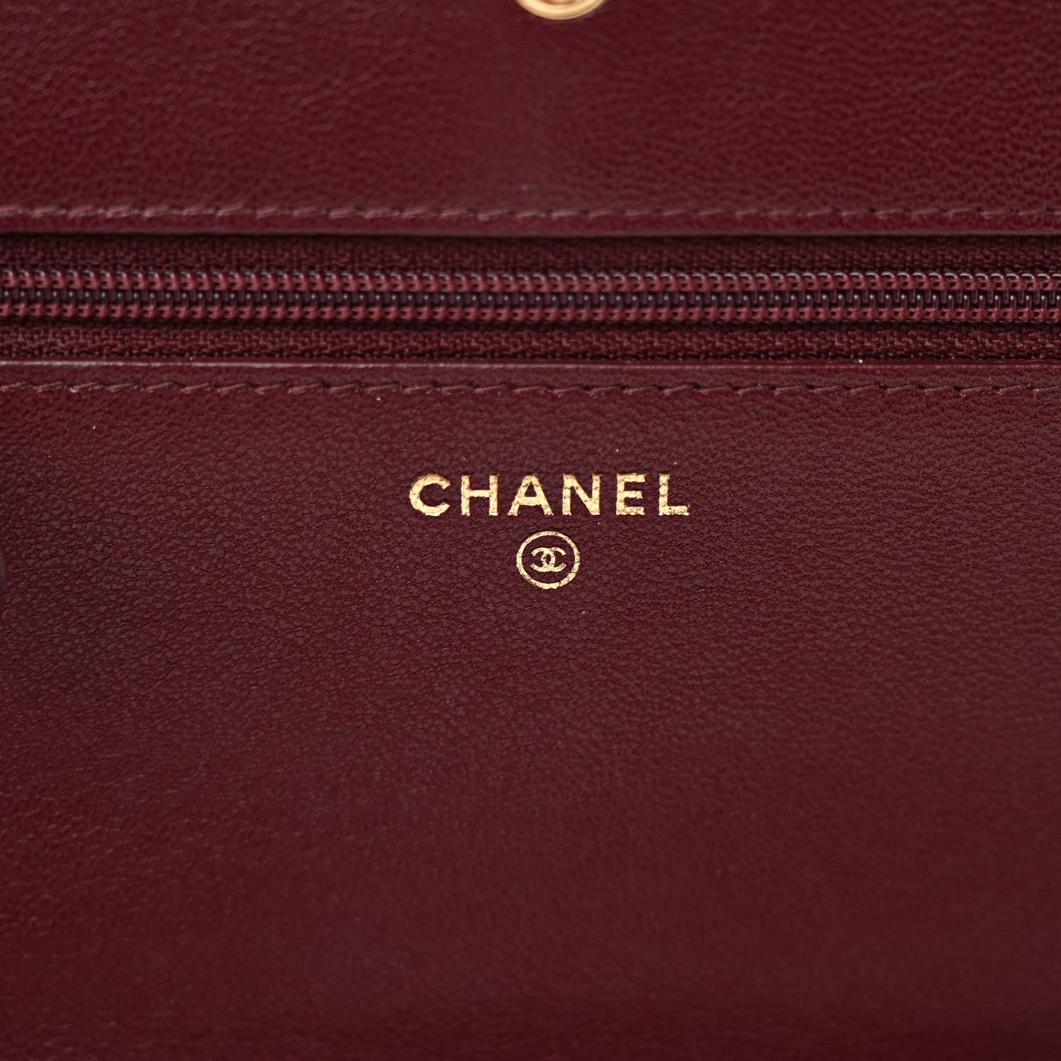 Chanel Sheepskin Quilted Mademoiselle Vintage Wallet On Chain WOC Burgundy 6 of 13