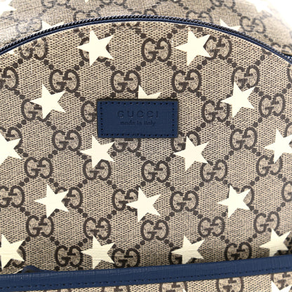 Gucci GG Supreme Monogram Stars Childrens Backpack Beige Ebony Yellow Royal 8 of 10