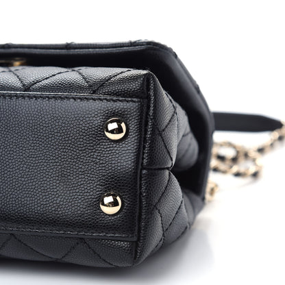Chanel Caviar Quilted Extra Mini Coco Handle Flap Black 9 of 9