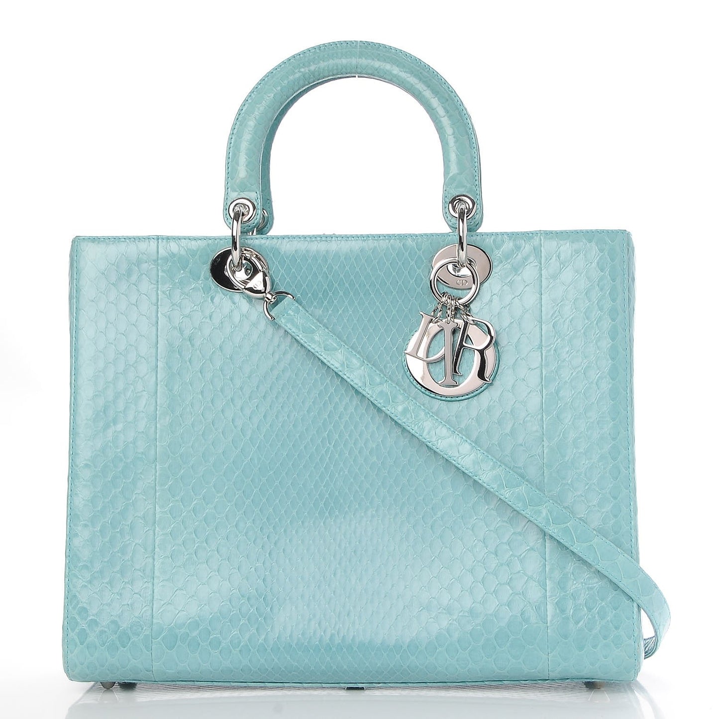 Python Large Lady Dior Blue