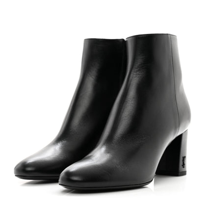 Saint Laurent Nappa Vendome Loulou Ankle Zip Boot 36.5 Black 3 of 9