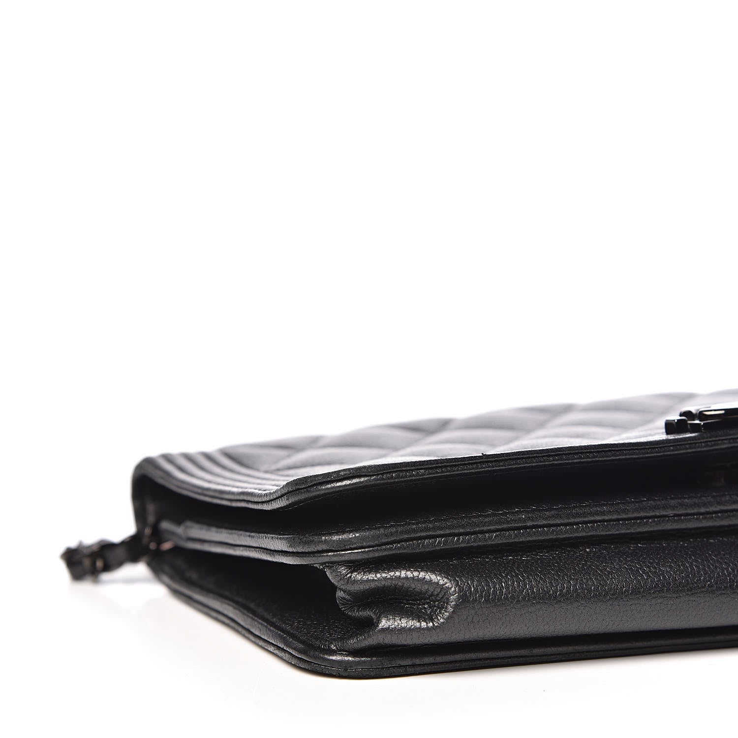 Chanel Caviar Quilted Boy Wallet On Chain WOC So Black 9 of 14