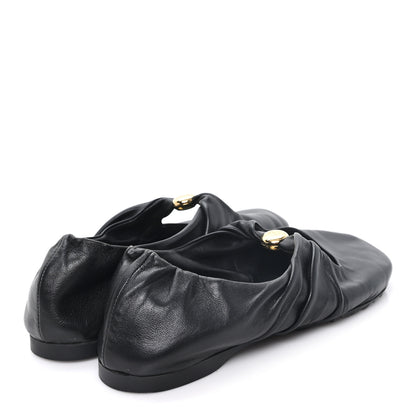 Loewe Lambskin Pebble Ballerina Flats 35 Black 5 of 8