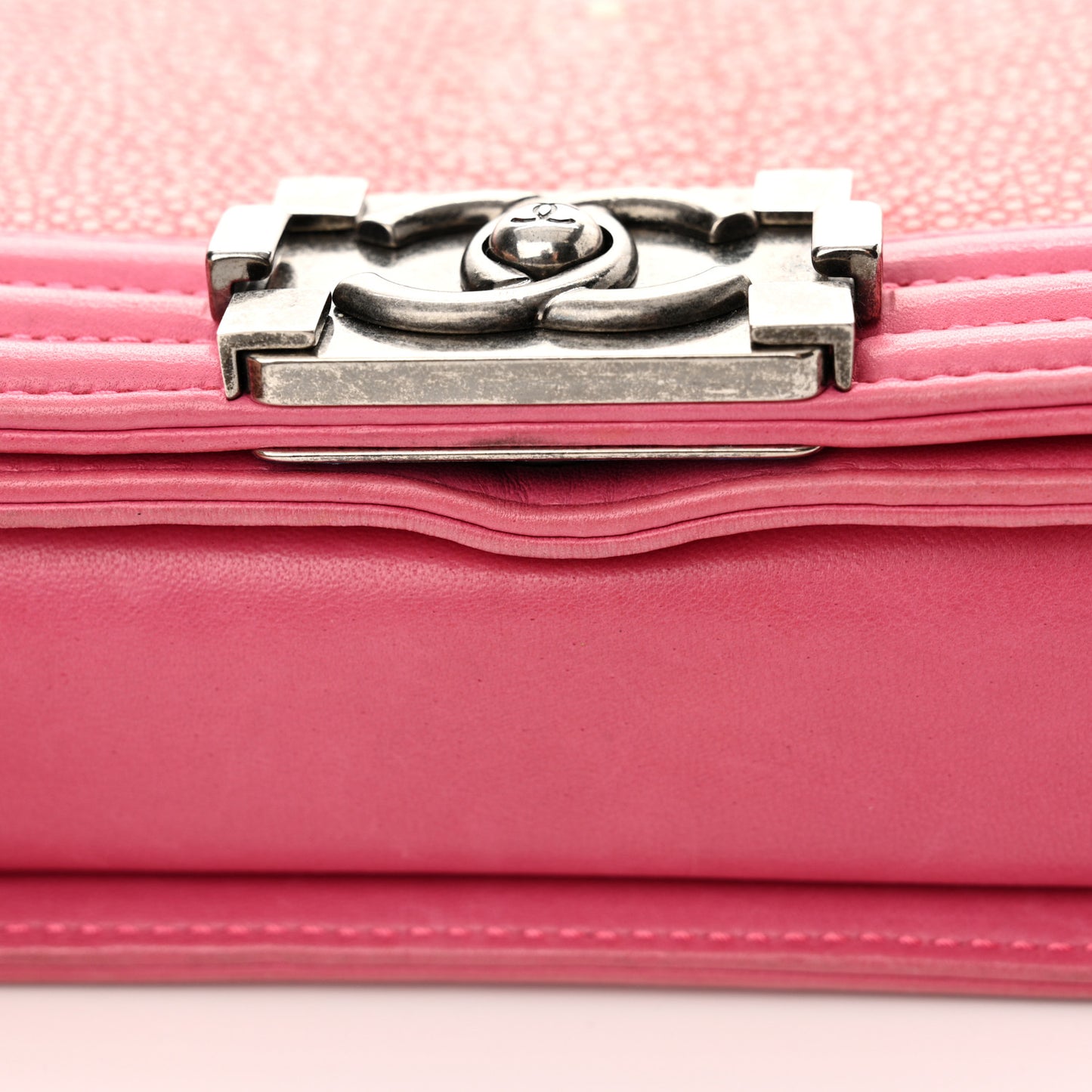 Galuchat Stingray Small Boy Flap Pink