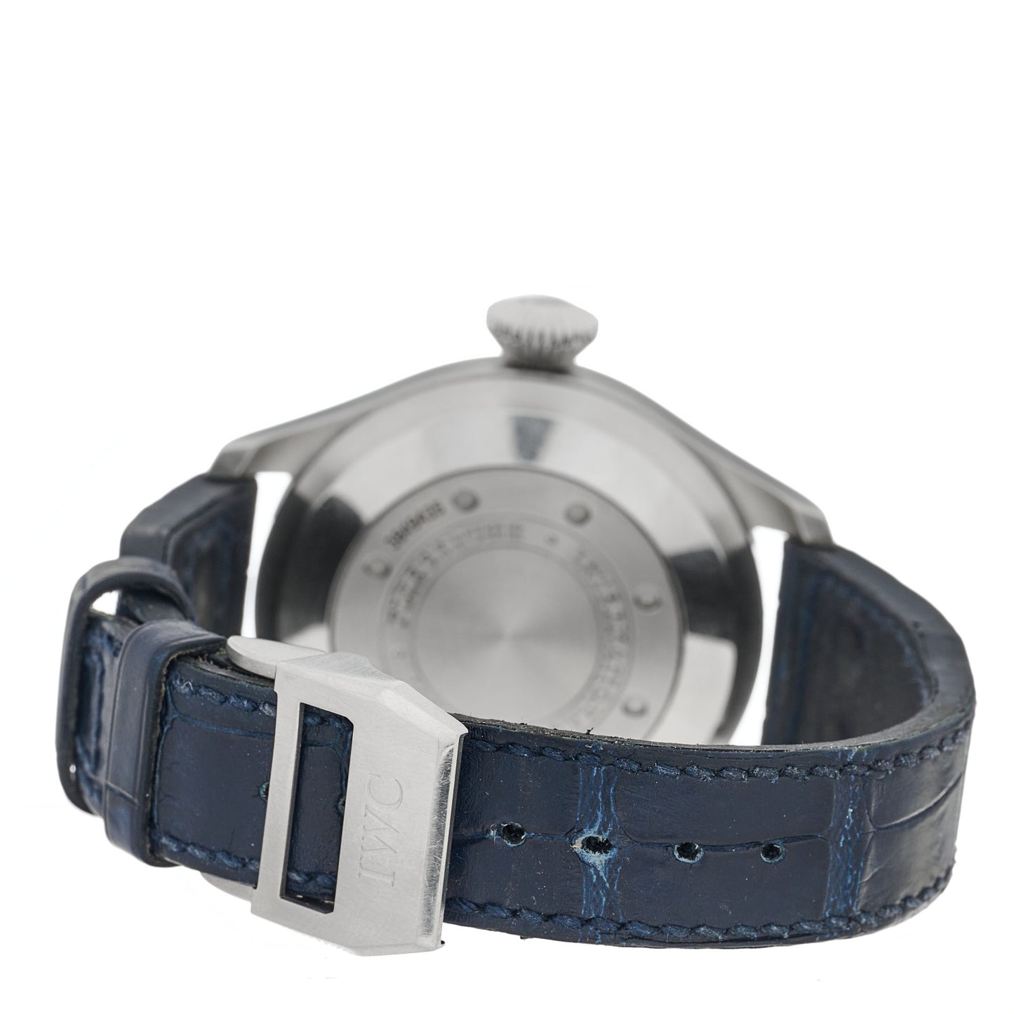 Stainless Steel Alligator 46mm Big Pilot 7 Days Automatic Watch Black IW500401