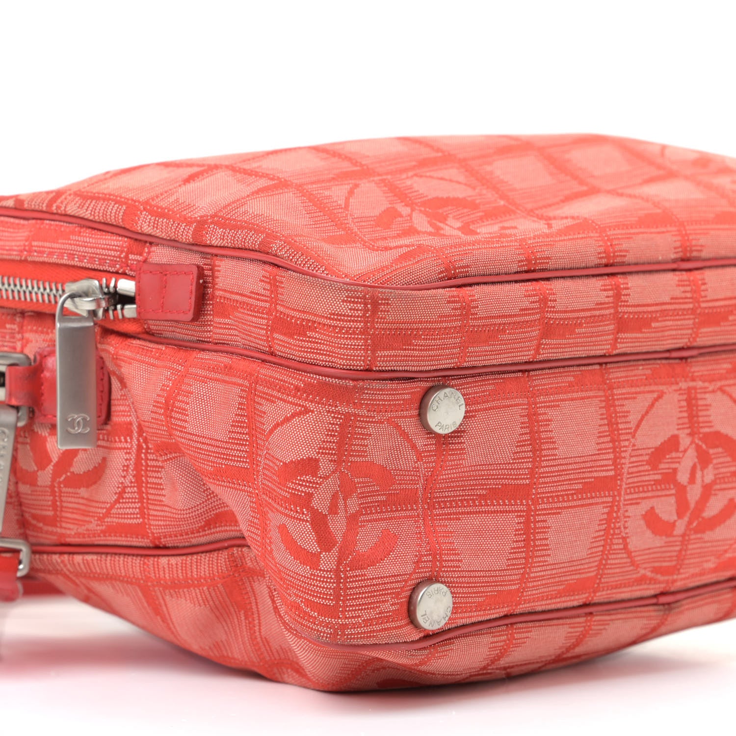 Chanel Nylon Small Travel Tote Red 6 of 16