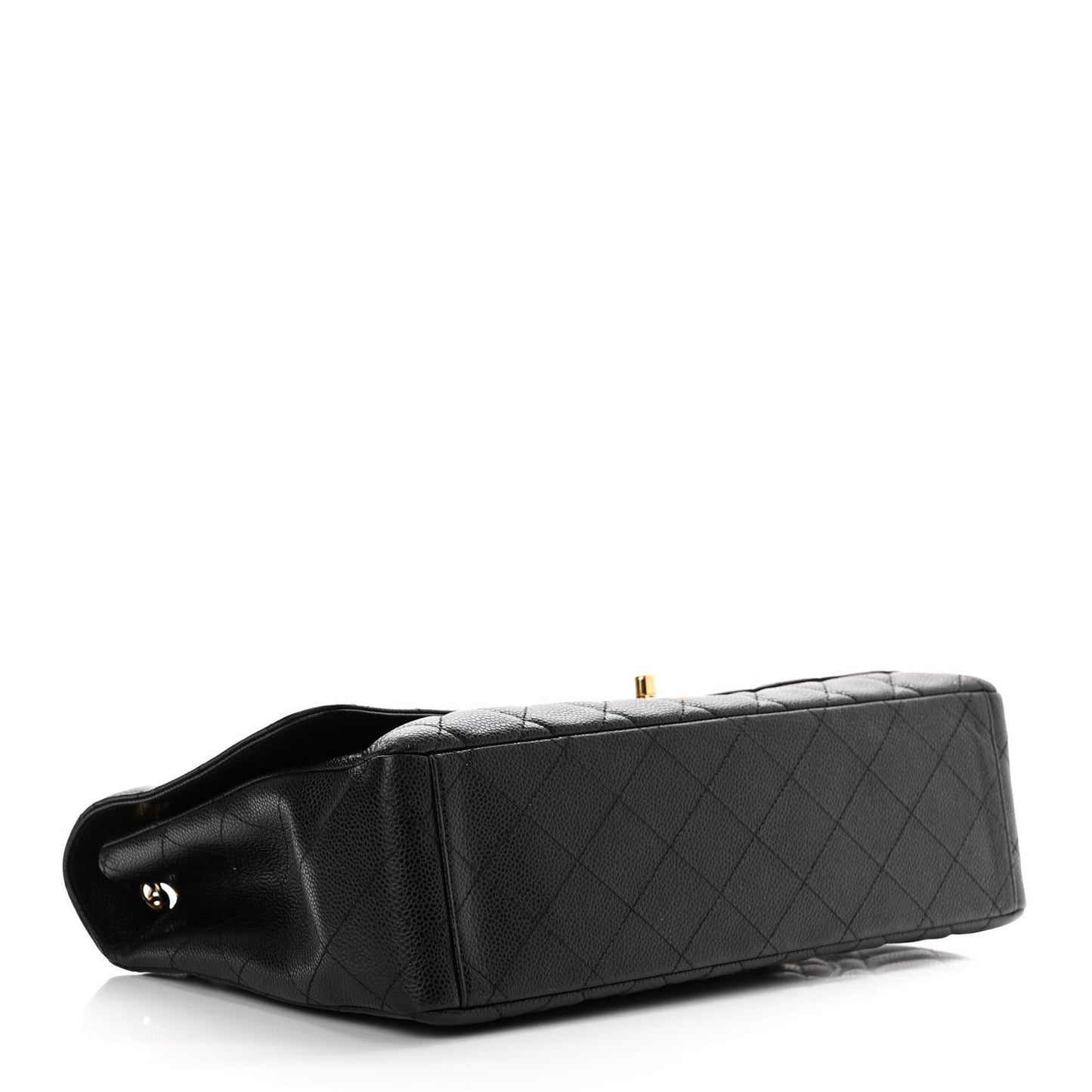 Caviar Quilted Maxi Single Flap Black