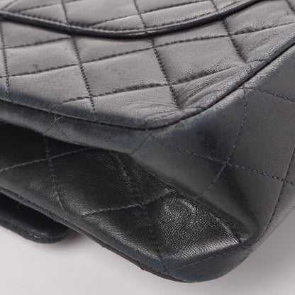 Chanel Lambskin Quilted Medium Double Flap Black 13 of 16