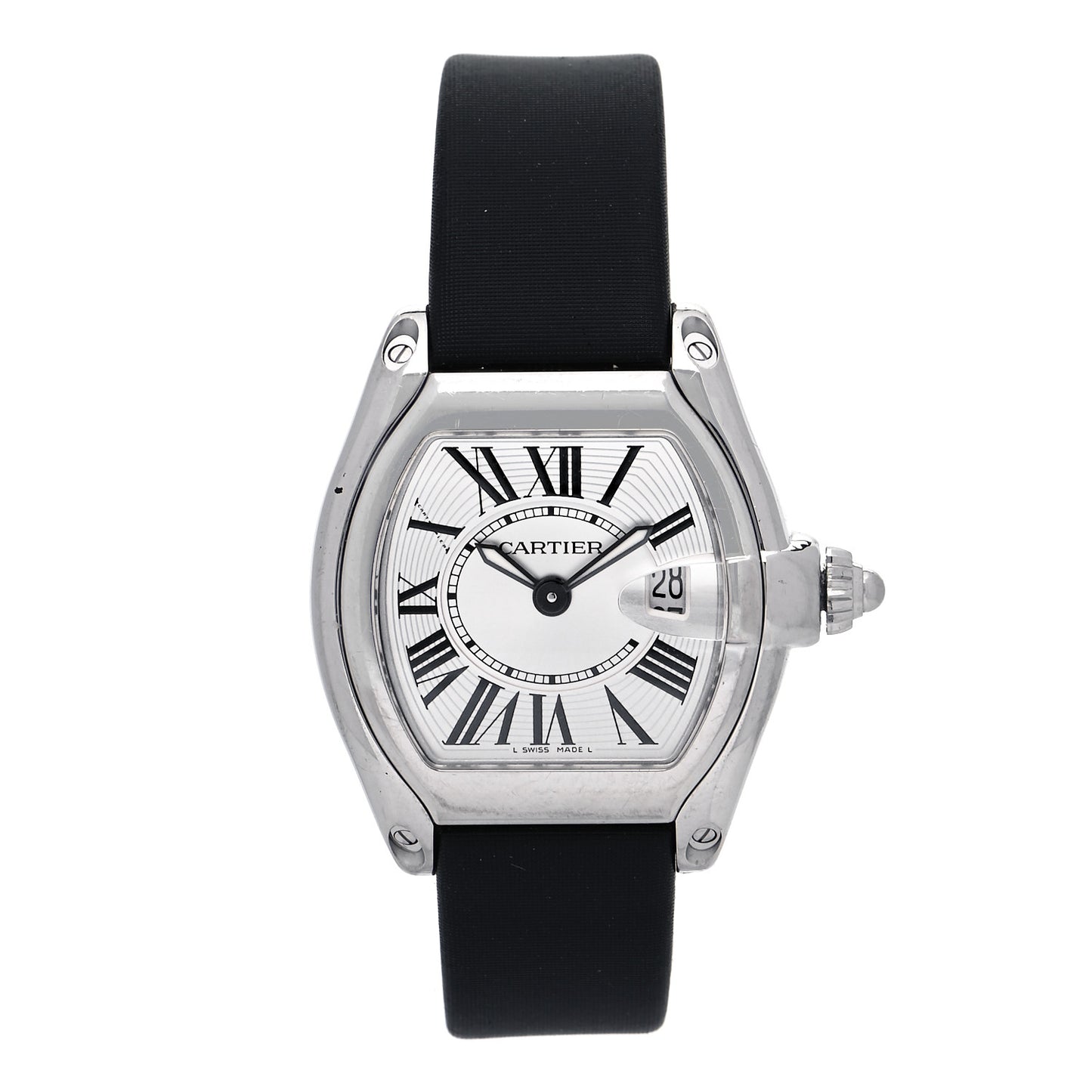 Stainless Steel Satin 31mm Roadster Quartz Watch White