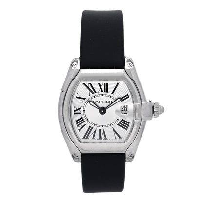 Cartier Stainless Steel Satin 31mm Roadster Quartz Watch White 1 of 5