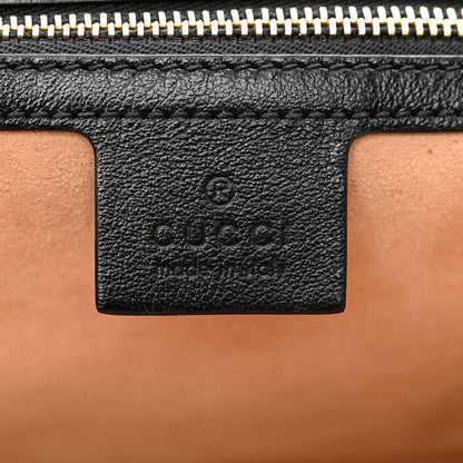 Gucci Monogram Azalea Calfskin Matelasse Diagonal Medium GG Marmont Shoulder Bag Beige Ebony Black 7 of 10