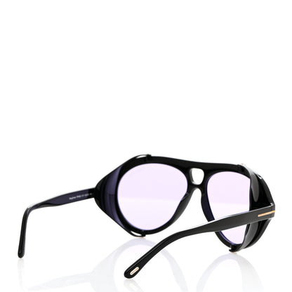 Tom Ford Acetate Neghman Aviator Sunglasses TF882 Black 4 of 8