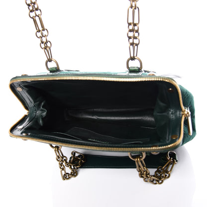 Louis Vuitton Monogram Velours Alligator Gracie MM Green 5 of 10