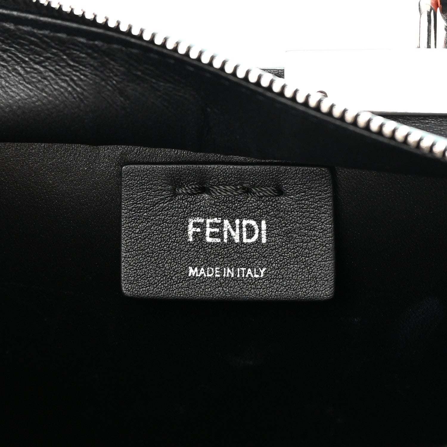 Fendi Vitello Dolce Mink Fur Pom Pom Mini 3jours Tote Black Multicolor 6 of 15