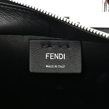 Fendi Vitello Dolce Mink Fur Pom Pom Mini 3jours Tote Black Multicolor 6 of 15
