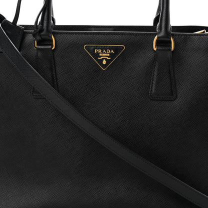 Prada Saffiano Lux Medium Tote Black 10 of 15