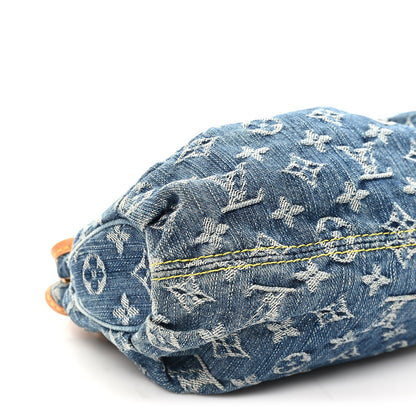 Louis Vuitton Monogram Denim Pleaty Blue 7 of 9