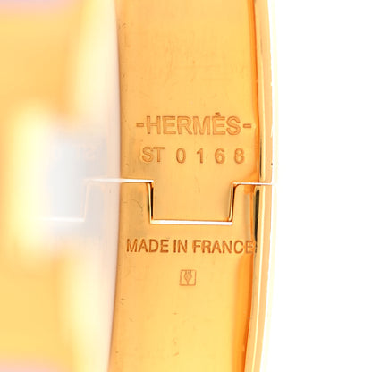 Hermes Enamel Narrow Clic Clac H Bracelet GM Rose Dragee 4 of 5