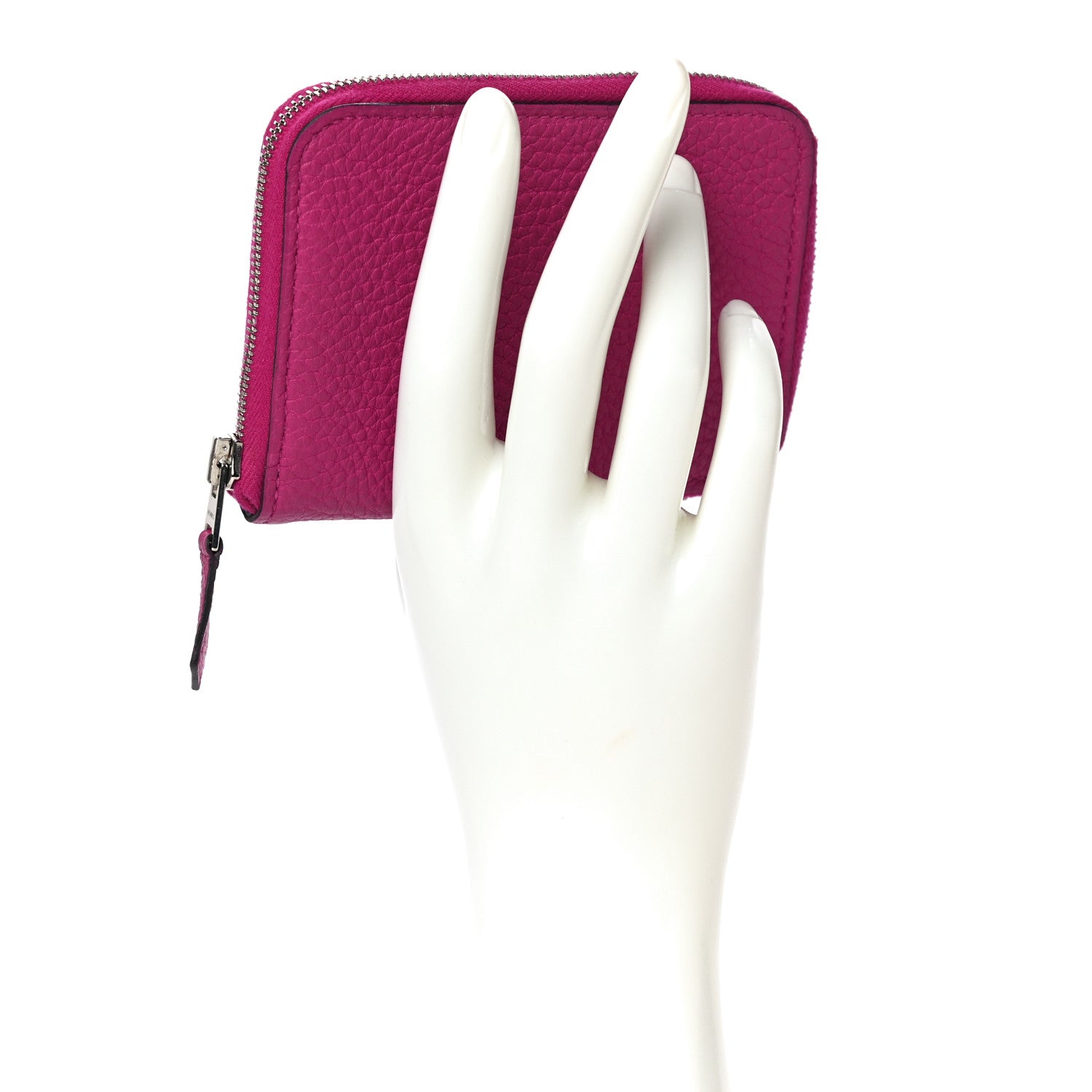 Hermes Togo Azap Mini Wallet Rose Pourpre 2 of 9