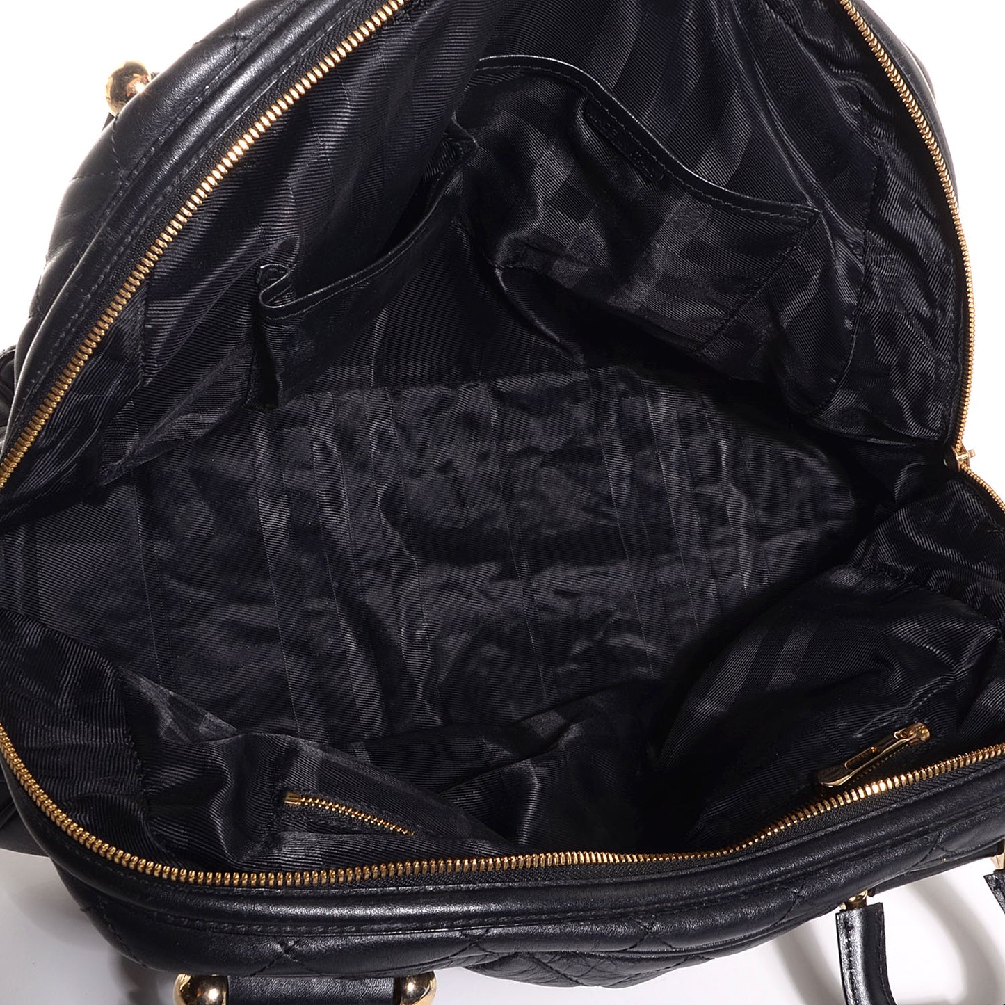 Leather Quilted Westbury Tote Black