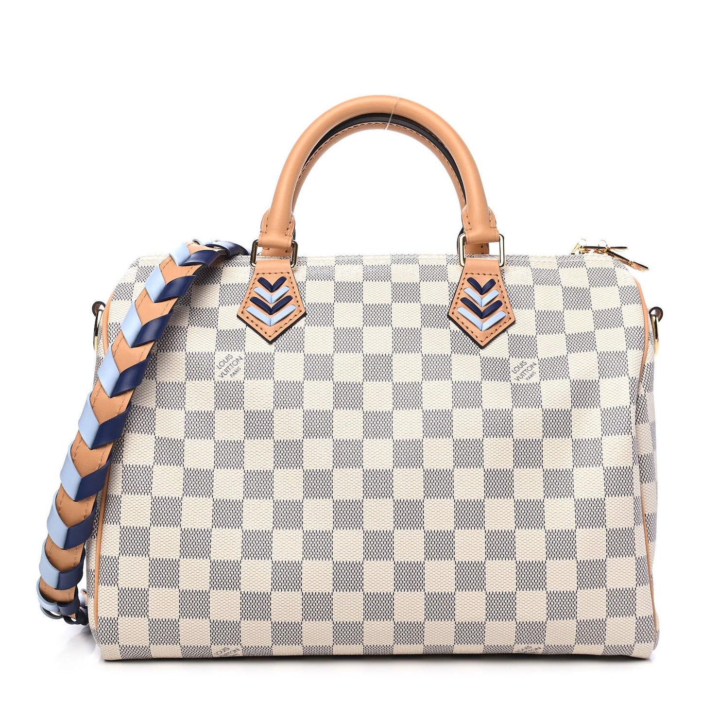 Damier Azur Braided Speedy Bandouliere 30 Blue