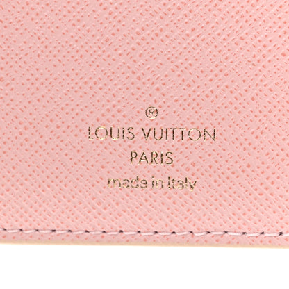 Louis Vuitton Damier Azur Victorine Wallet Rose Ballerine 6 of 7