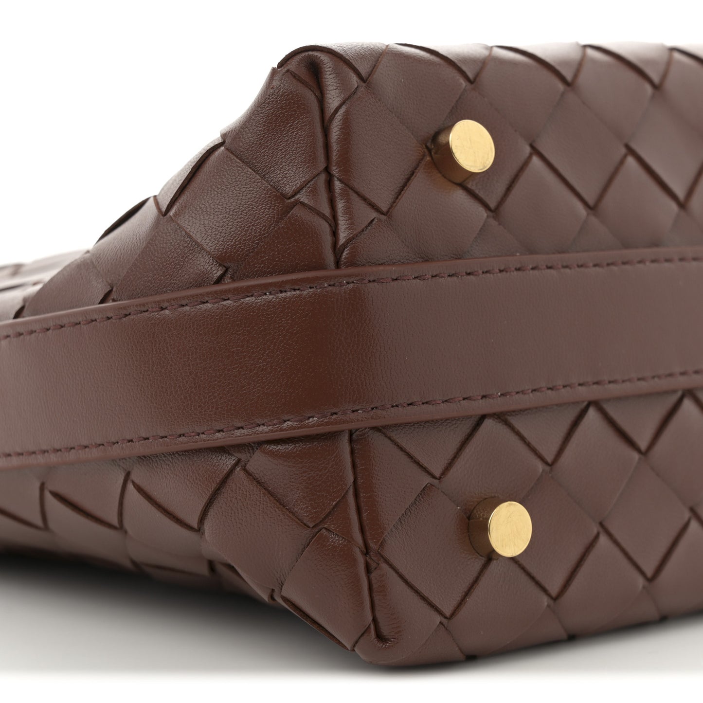 Calfskin Nappa Intrecciato Mini Wallace Sapele
