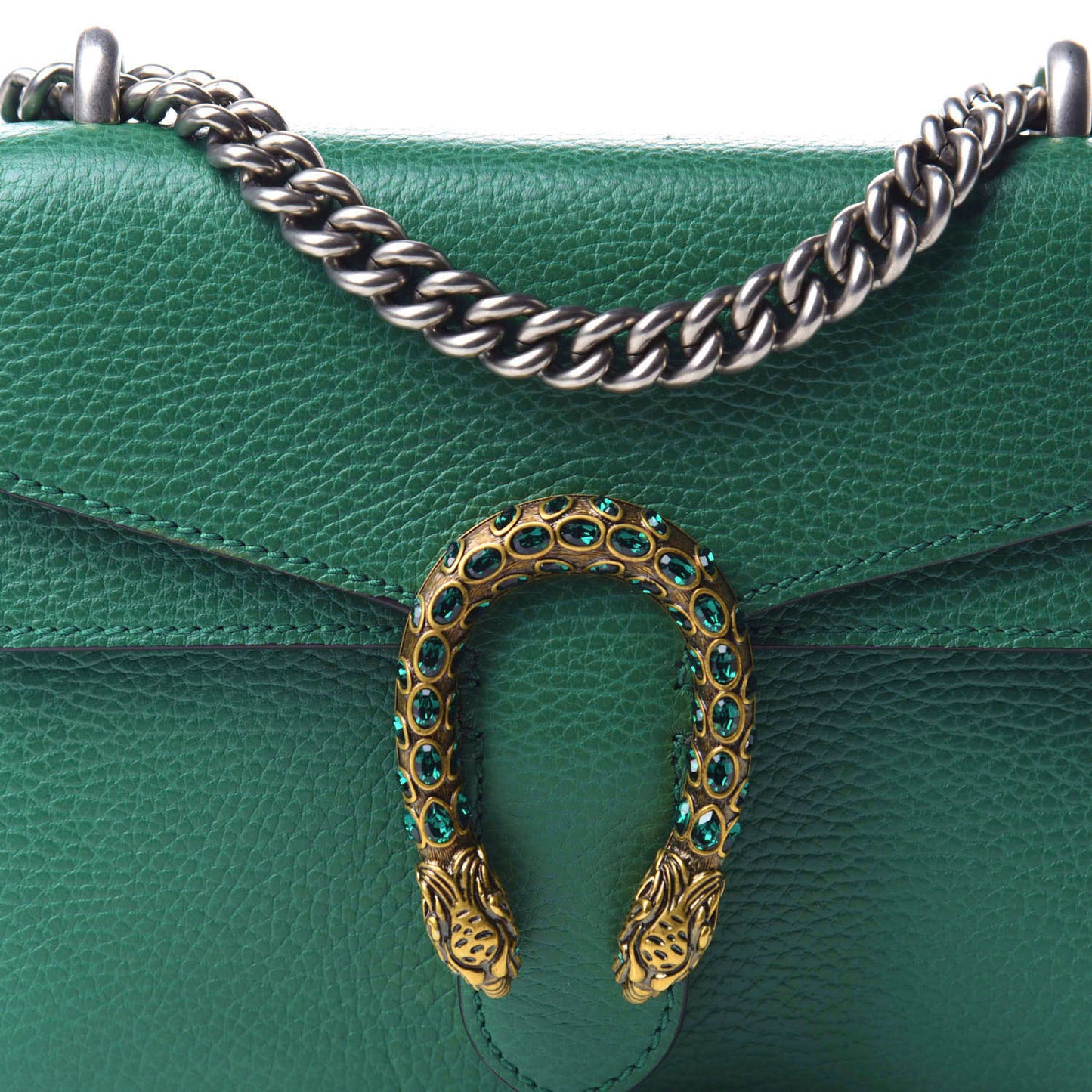 Calfskin Mini Dionysus Shoulder Bag Emerald
