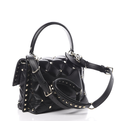 Valentino Garavani Nappa Medium Candystud Top Handle Bag Black 4 of 10