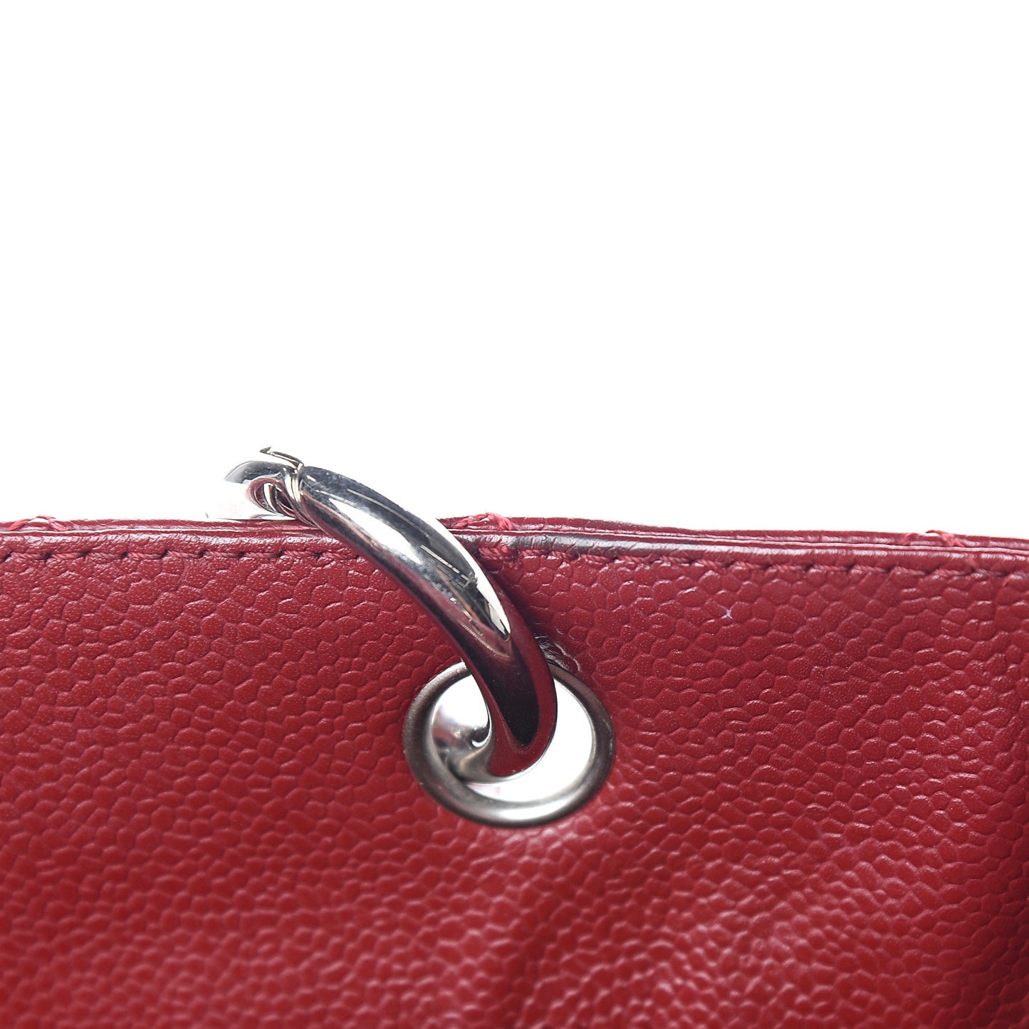 Caviar Quilted Grand Shopping Tote GST Red