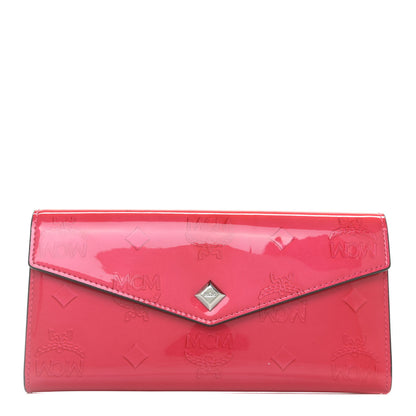 MCM Patent Monogram Continental Flap Wallet Love Potion 1 of 10