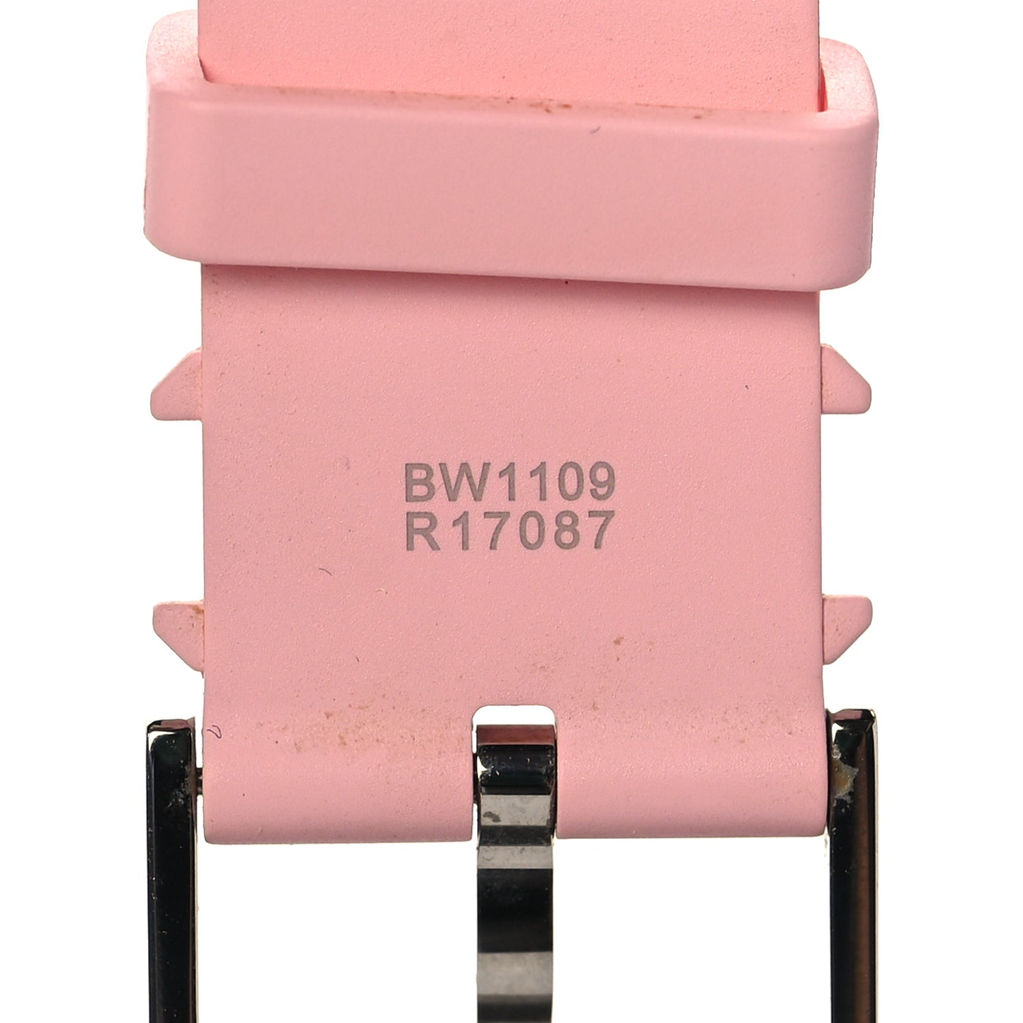 Rubber Monogram Tambour Watch Strap Rose