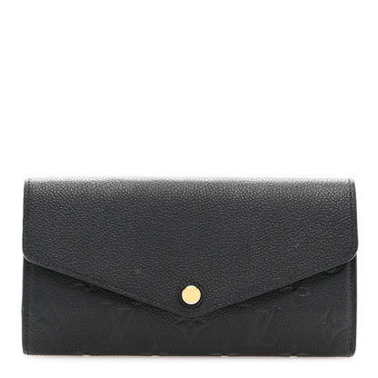 Louis Vuitton Empreinte Sarah Wallet NM Black 1 of 11