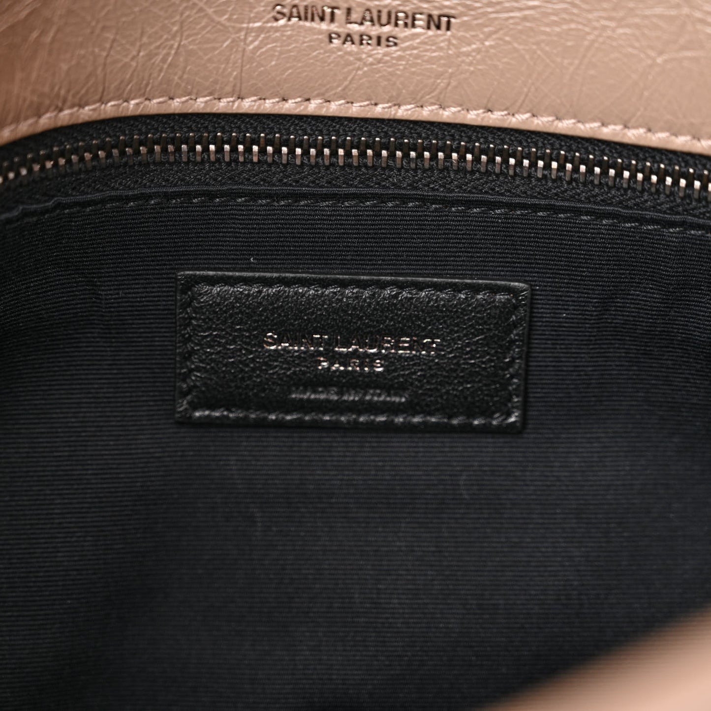 Crinkled Calfskin Matelasse Monogram Medium Niki Chain Satchel Dusty Grey