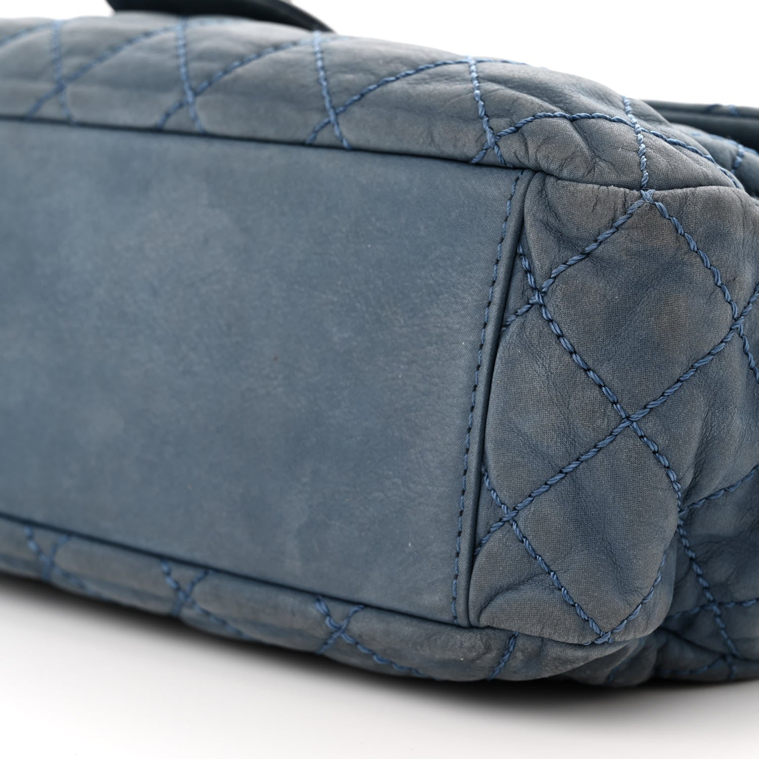 Chanel Iridescent Calfskin Large Coco Daily Flap Blue 10 of 11