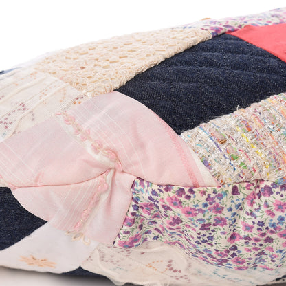 Chanel Fabric Patchwork Hobo Pink 8 of 12