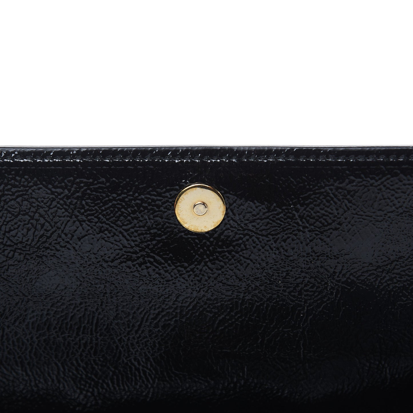Textured Patent Monogram Small Belle De Jour Clutch Black