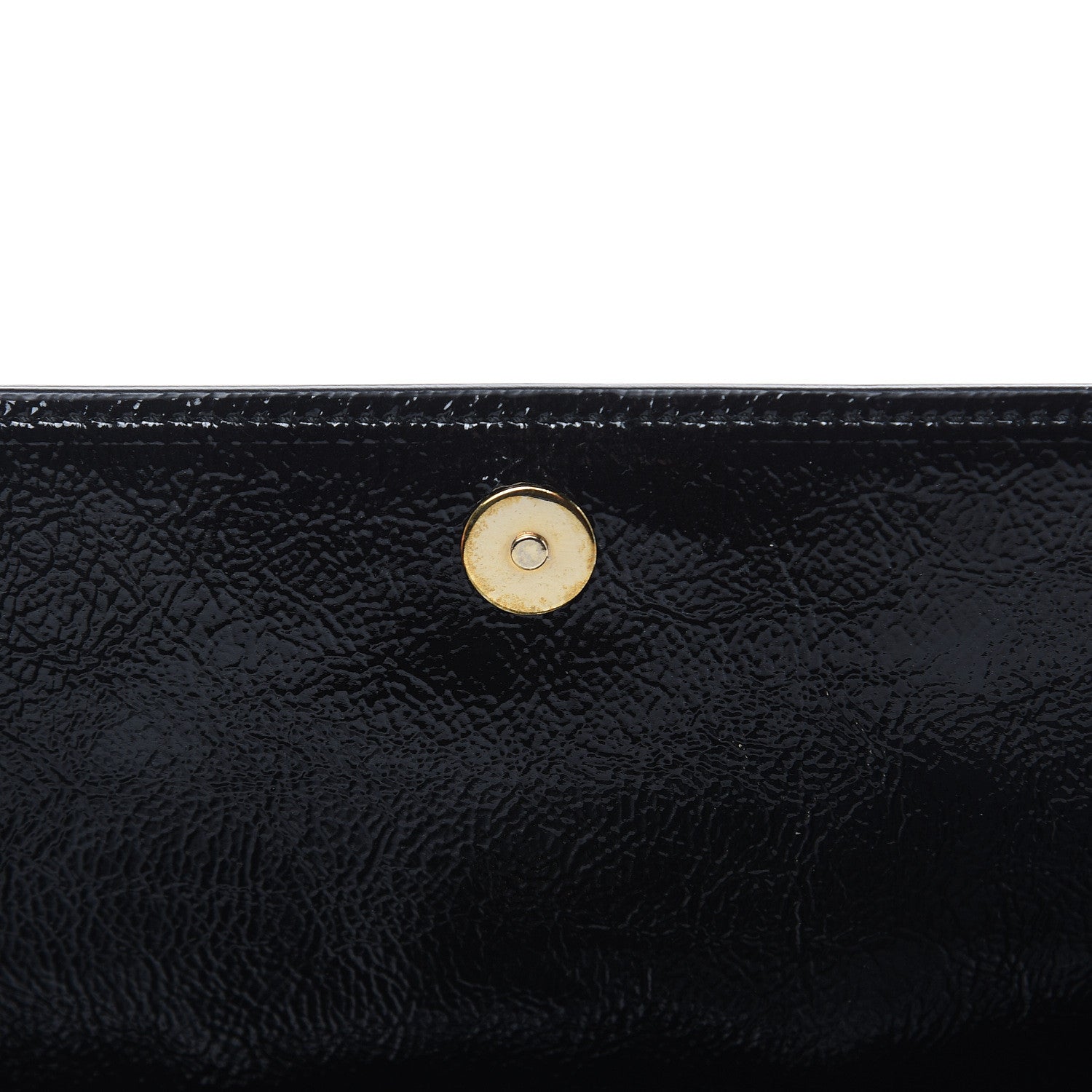 Saint Laurent Textured Patent Monogram Small Belle De Jour Clutch Black 7 of 9