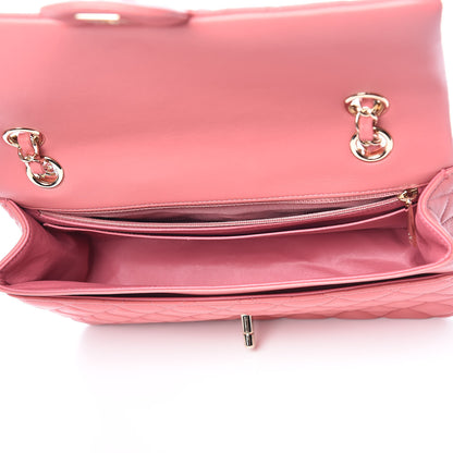 Chanel Lambskin Quilted Valentine Charms Medium Single Flap Pink 7 of 10